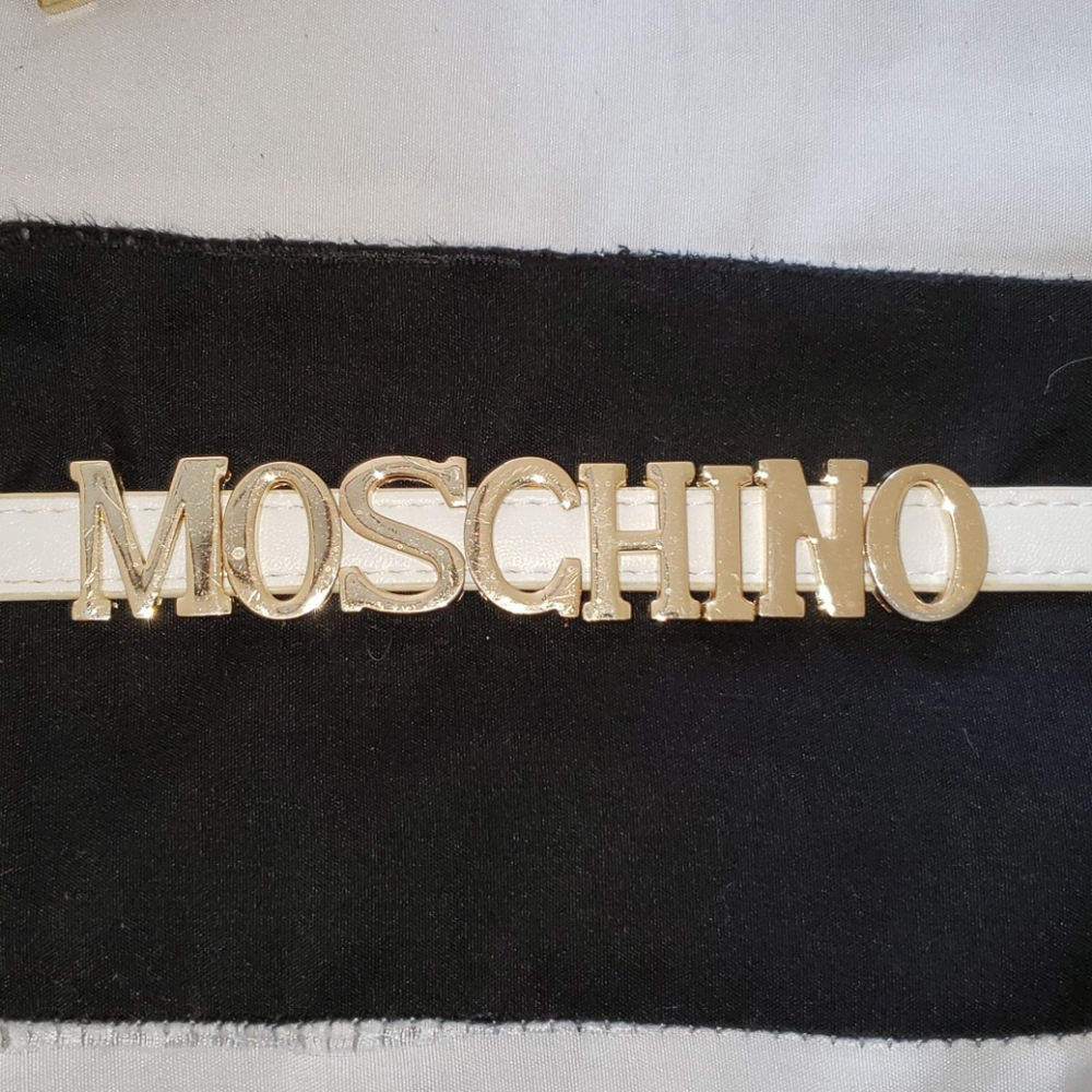 Moschino gold letters